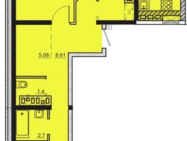 Продается 3-комнатная квартира ЖК Мега, дом 4, 76.14  м², 6852600 рублей