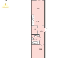 Продается 1-комнатная квартира ЖК Автограф, 49.38  м², 8261546 рублей