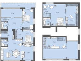 Продается 4-комнатная квартира ЖК Автограф, 178.44  м², 24439980 рублей