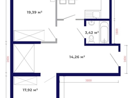 Продается 2-комнатная квартира ЖК Юго-Западный, дом 17, 71.82  м², 8429000 рублей