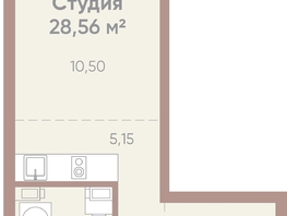 Продается 1-комнатная квартира ЖК Новые горизонты на Советской, д 1, 28.56  м²