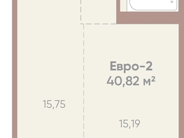 Продается 1-комнатная квартира ЖК Новые горизонты на Советской, д 1, 40.82  м²