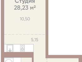 Продается 1-комнатная квартира ЖК Новые горизонты на Советской, д 1, 28.23  м², 5000000 рублей