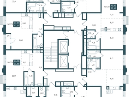 Продается 1-комнатная квартира ЖК Бродский, 1-я очередь, 44.91  м², 9811640 рублей