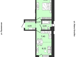 Продается 1-комнатная квартира ЖК Источник, дом 5, 43.85  м², 7608414 рублей