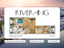 Продается 3-комнатная квартира ЖК RIVERANG (РиверАнг), 74.41  м², 16742176 рублей