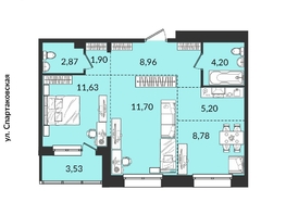 Продается 3-комнатная квартира ЖК Источник, дом 4, 61.77  м², 8181251 рублей