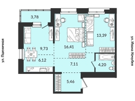 Продается 2-комнатная квартира ЖК Источник, дом 5, 66.2  м², 8400780 рублей