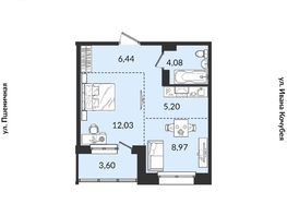 Продается 2-комнатная квартира ЖК Источник, дом 1, 40.32  м², 6447208 рублей