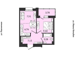 Продается 1-комнатная квартира ЖК Источник, дом 5, 37.37  м², 6614456 рублей