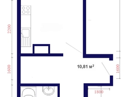 Продается 2-комнатная квартира ЖК Юго-Западный, дом 17, 50.45  м², 6697000 рублей