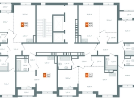 Продается 2-комнатная квартира ЖК Автор, дом 2, 53.4  м², 9011900 рублей