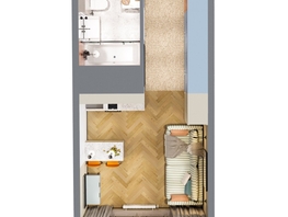Продается 1-комнатная квартира ЖК Квартал Стрижи, 3 очередь, дом 1, 25.7 м², 4754500 рублей