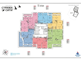 Продается 2-комнатная квартира ЖК Стрижи Сити, блок-секции 8,9, 85 м², 13175000 рублей