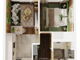 Продается 2-комнатная квартира ЖК Квартал Стрижи, 3 очередь, дом 1, 37.8 м², 8505000 рублей