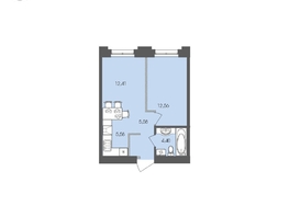 Продается 1-комнатная квартира ЖК Автограф, 40.53 м², 7512901 рублей
