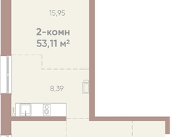 Продается 2-комнатная квартира ЖК Новые горизонты на Советской, д 1, 53.11  м², 8200000 рублей