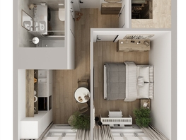 Продается 1-комнатная квартира ЖК Квартал Стрижи, 3 очередь, дом 1, 36.6 м², 5856000 рублей