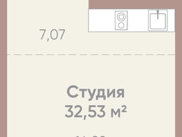 Продается 1-комнатная квартира ЖК Новые горизонты на Советской, д 1, 32.53 м², 6000000 рублей