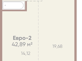 Продается 1-комнатная квартира ЖК Новые горизонты на Советской, д 1, 42.89 м², 7200000 рублей