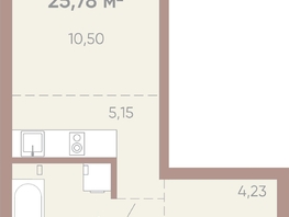 Продается 1-комнатная квартира ЖК Новые горизонты на Советской, д 1, 25.78 м², 5000000 рублей