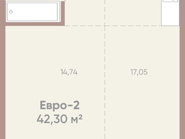 Продается 1-комнатная квартира ЖК Новые горизонты на Советской, д 1, 42.3 м², 7300000 рублей