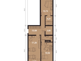 Продается 3-комнатная квартира ЖК RIVERANG (РиверАнг), 74.41 м², 19361408 рублей