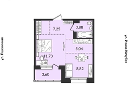 Продается 2-комнатная квартира ЖК Источник, дом 1, 40.32 м², 6648808 рублей