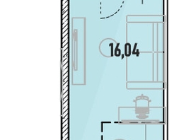 Продается 1-комнатная квартира ЖК Аквамарин, дом 1, 34.98 м², 7065960 рублей