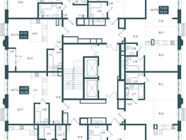 Продается 1-комнатная квартира ЖК Бродский, 1-я очередь, 47.51 м², 9060000 рублей
