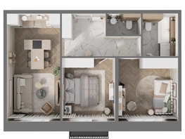 Продается 3-комнатная квартира ЖК Квартал Стрижи, 3 очередь, дом 1, 60.4 м², 11340000 рублей