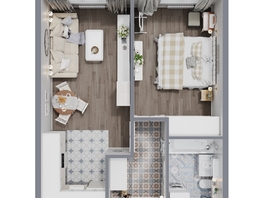 Продается 2-комнатная квартира ЖК Квартал Стрижи, 3 очередь, дом 1, 45.4  м², 7491000 рублей
