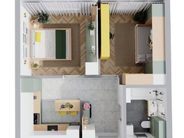 Продается 2-комнатная квартира ЖК Квартал Стрижи, 3 очередь, дом 2, 42.5  м², 7650000 рублей