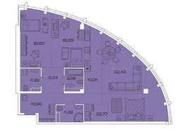 Продается 4-комнатная квартира ЖК Звезды, дом 1, 123.82 м², 34545780 рублей