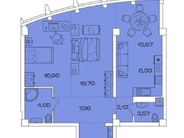 Продается 2-комнатная квартира ЖК Звезды, дом 2, 81.66 м², 17970595 рублей