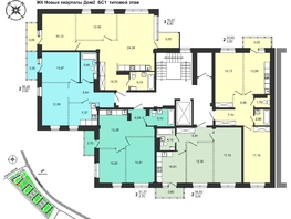 Продается 3-комнатная квартира ЖК Новые кварталы, дом 2, 76.67 м², 8880000 рублей