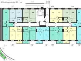 Продается 1-комнатная квартира ЖК Новые кварталы, дом 2, 46.22 м², 5191000 рублей