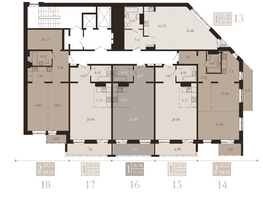 Продается 1-комнатная квартира ЖК Суворов, 51.09  м², 8080000 рублей