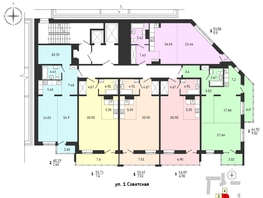 Продается 1-комнатная квартира ЖК Суворов, 51.62 м², 8100000 рублей