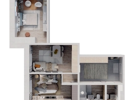 Продается 2-комнатная квартира ЖК Стрижи Сити, блок-секции 6,7, 66.86 м², 11901080 рублей
