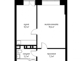 Продается 1-комнатная квартира Байкальская ул, 45.2 м², 8150000 рублей