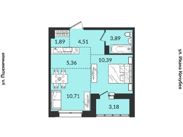 Продается 2-комнатная квартира ЖК Источник, дом 1, 39.93 м², 6917433 рублей