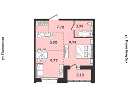 Продается 1-комнатная квартира ЖК Источник, дом 5, 40.21  м², 6654755 рублей