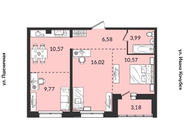Продается 2-комнатная квартира ЖК Источник, дом 5, 60.55 м², 7932050 рублей
