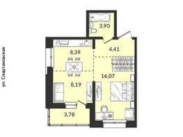 Продается 2-комнатная квартира ЖК Источник, дом 6, 44.53 м², 6830902 рублей