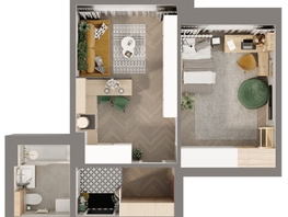 Продается 2-комнатная квартира ЖК Стрижи Сити, блок-секции 8,9, 42  м², 9660000 рублей