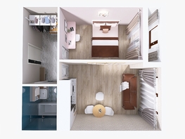 Продается 1-комнатная квартира ЖК Юго-Западный, дом 17, 38.44  м², 5233550 рублей