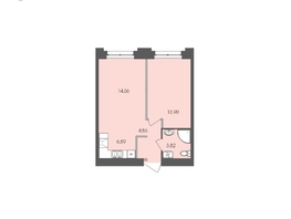 Продается 1-комнатная квартира ЖК Автограф, 44.03 м², 8299739 рублей