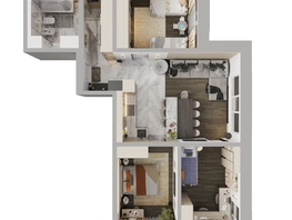 Продается 4-комнатная квартира ЖК Стрижи Сити, блок-секции 8,9, 85.3 м², 15354000 рублей