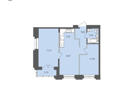 Продается 2-комнатная квартира ЖК Автограф, 61.24 м², 10330663 рублей